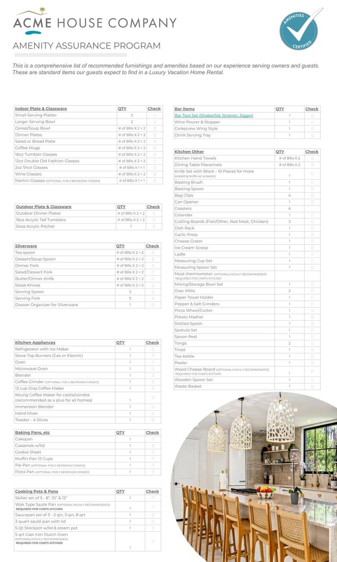 NEW UPDATED  2024-  Amenity Assurance Overview