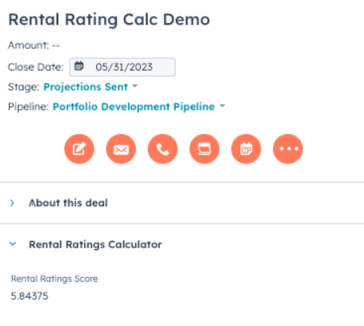 Rental Rating Calc Demo